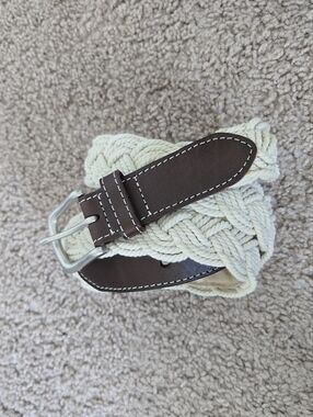 New Vineyard Vines Braided Rope Club Belt Mens Size 40 Coastal Nautical No Tag